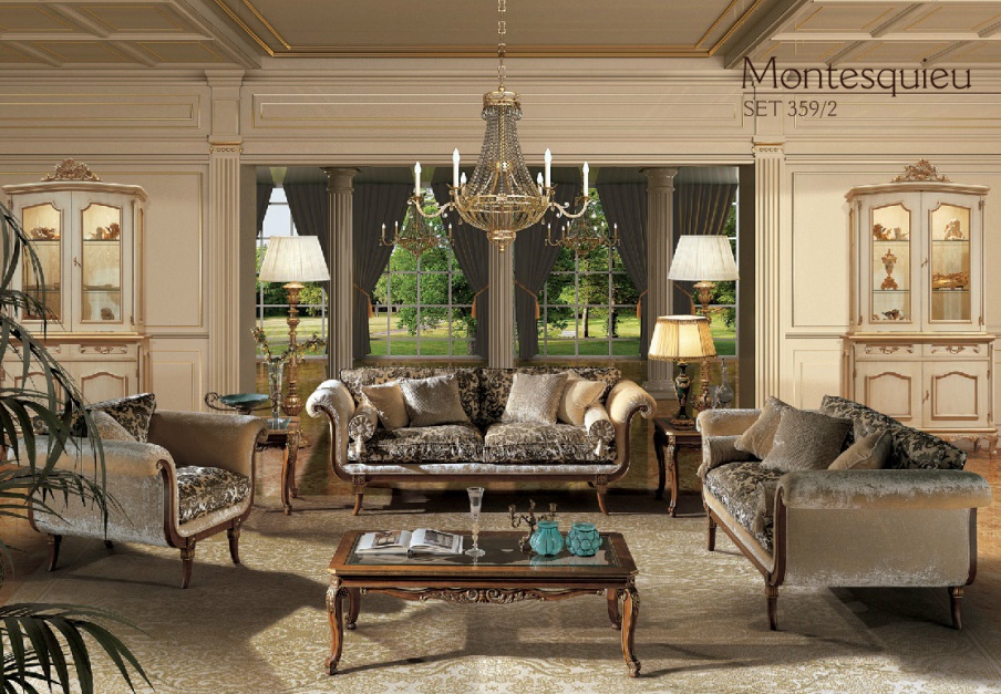 Living room (sofa set) Montesquieu, Angelo Cappellini