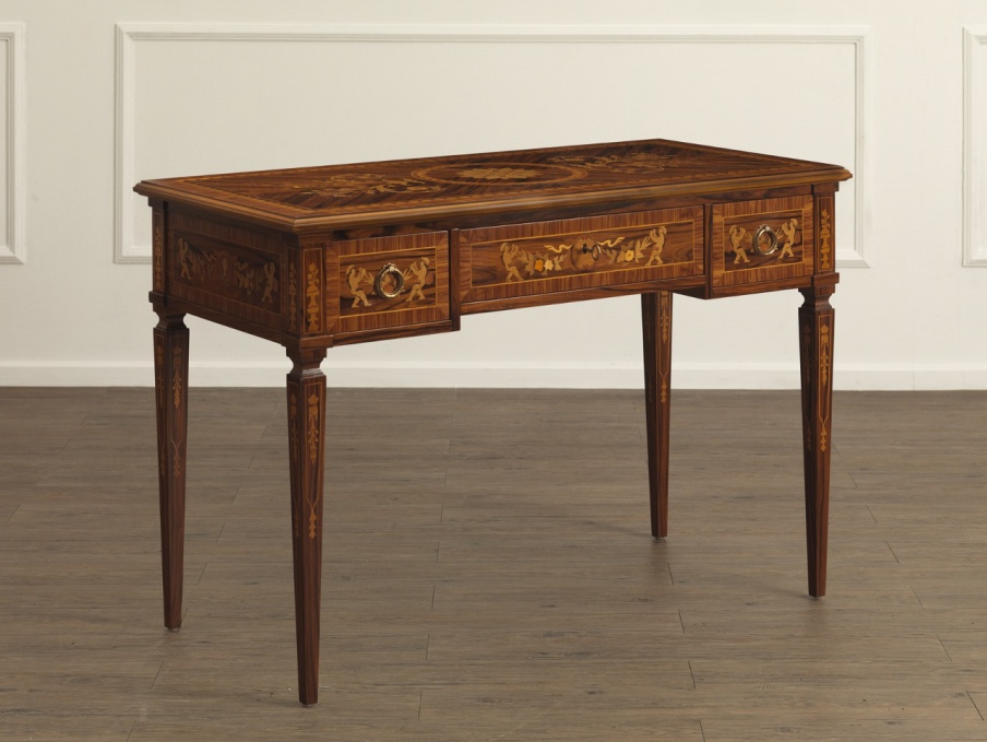 Desk Maggiolino natural wood, Galimberti Nino