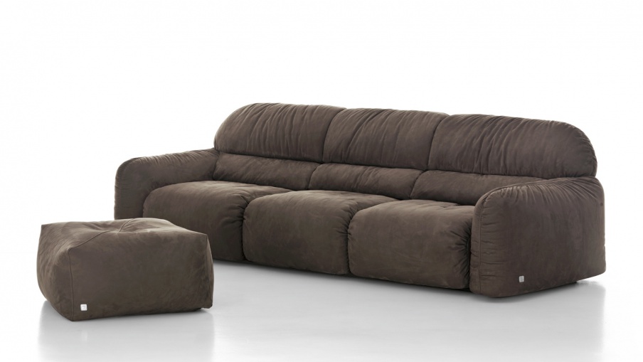 Three-seater sofa Granpiumotto, Busnelli