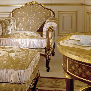 Armchair with pouf CS Masterpieces