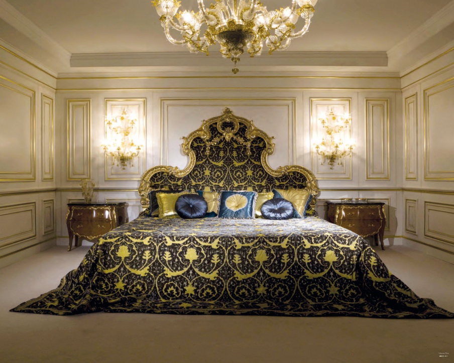 Double bed with high headboard CS Masterpieces, Colombo Stile