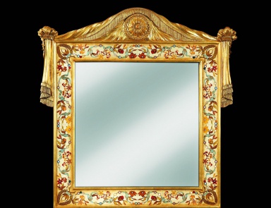 Mirror with inlaid Il 600, Colombo Stile