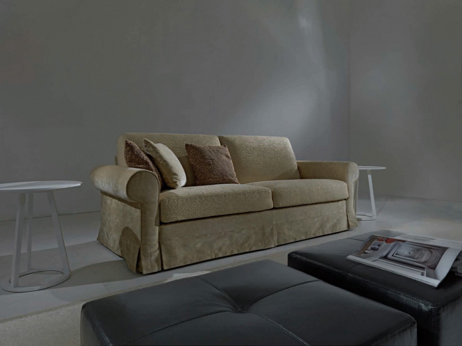 Double sofa bed Martina round, Asnaghi (Made in Italy)