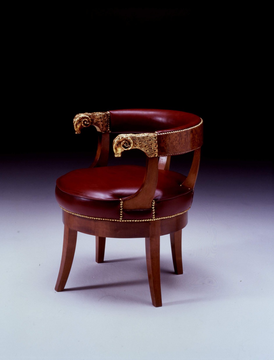 Chair natural wood Impero, Colombo Stile