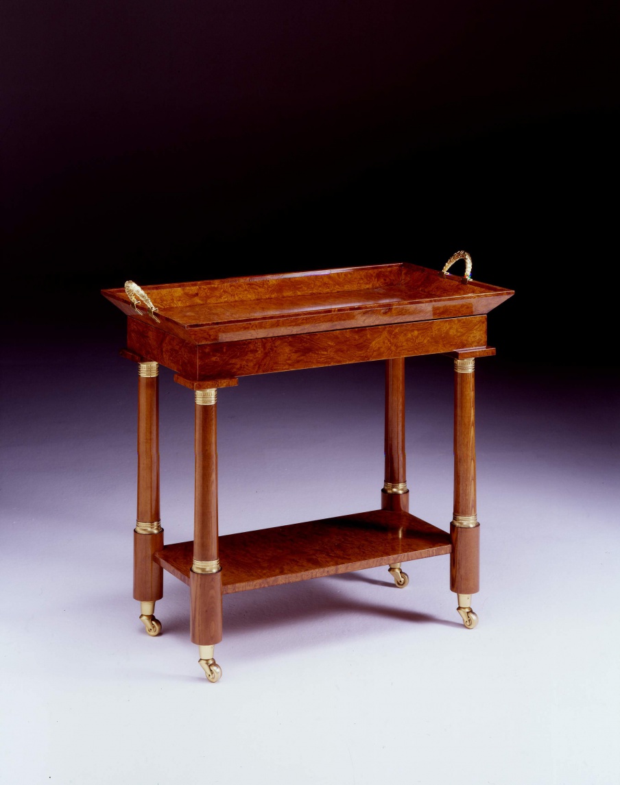 Serving table natural wood Impero, Colombo Stile