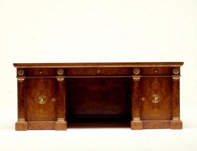 Desk natural wood Impero, Colombo Stile