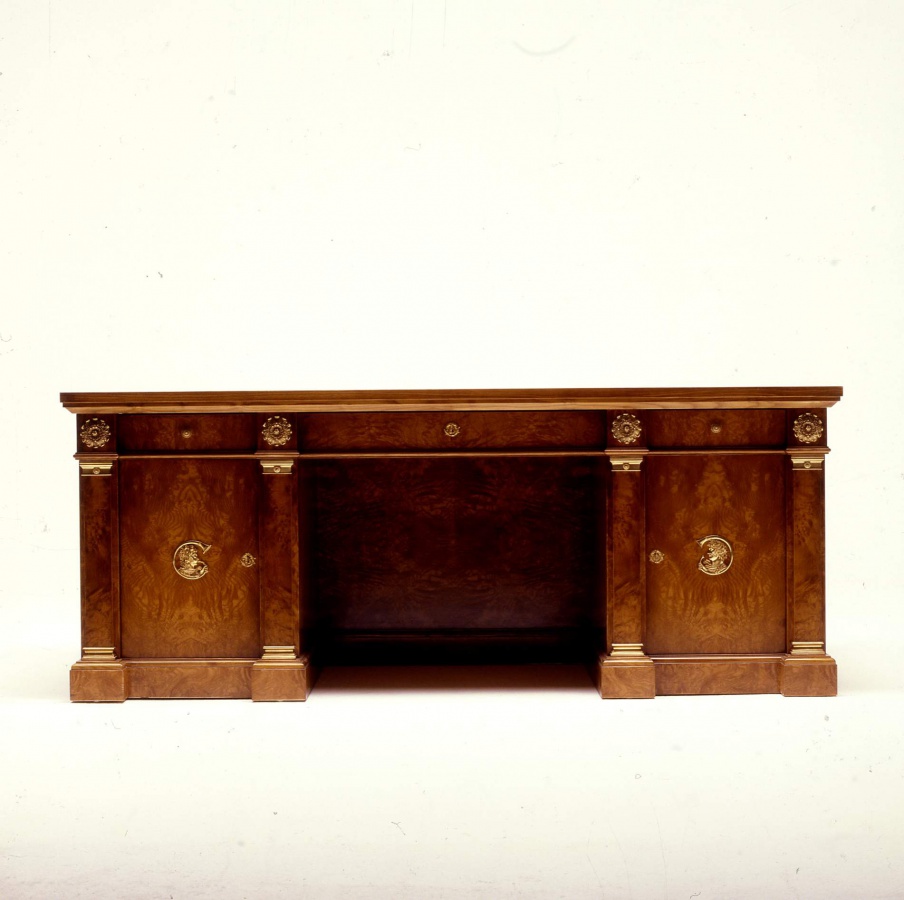 Desk natural wood Impero, Colombo Stile