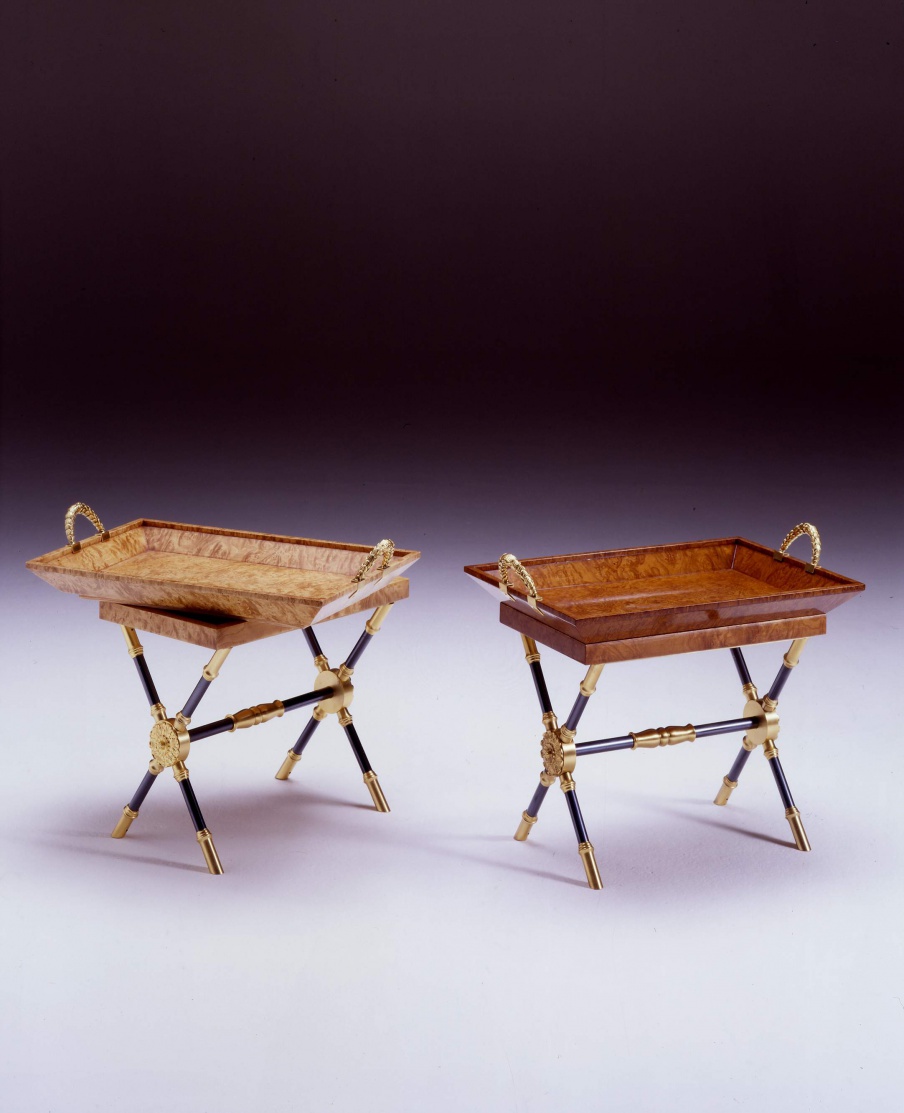 Serving table natural wood Impero, Colombo Stile