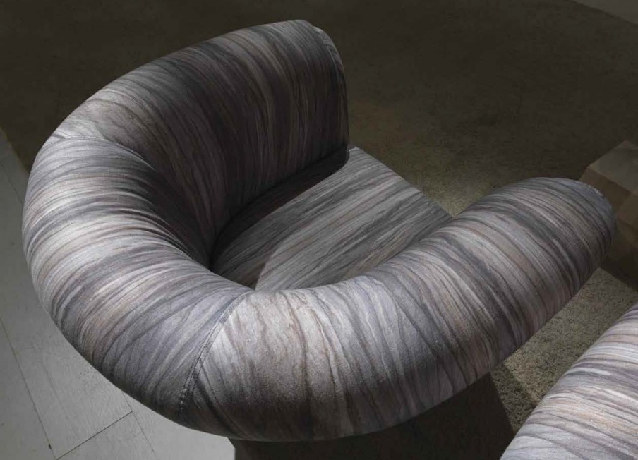 Semicircular armchair Arcadia, Asnaghi (Made in Italy)