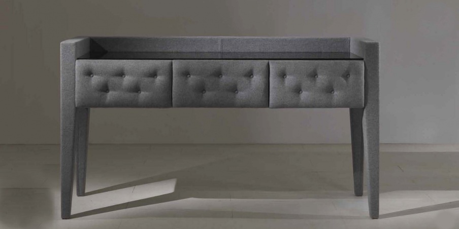 Console Aura in fabric, Asnaghi (Made in Italy)