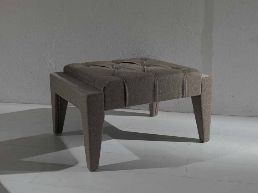 Atena Ottoman in fabric, Asnaghi (Made in Italy)