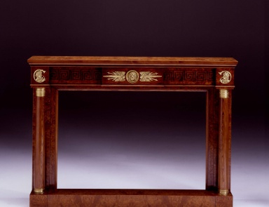 Portal for the fireplace made of natural wood Impero, Colombo Stile