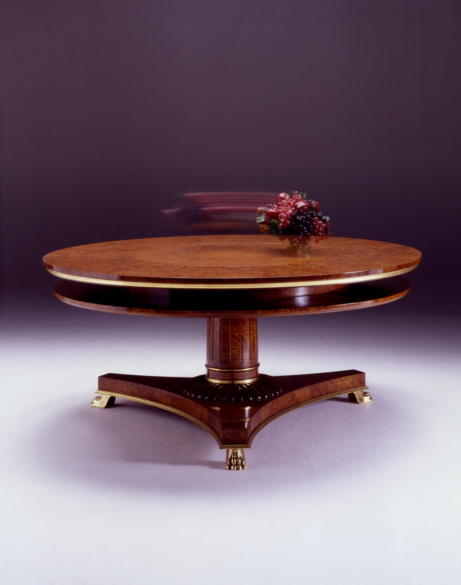 Dining table natural wood Impero, Colombo Stile