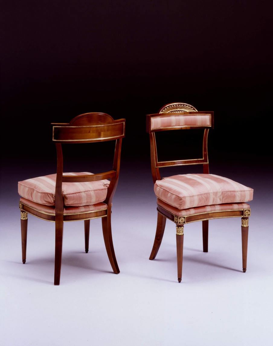 Chair natural wood Impero, Colombo Stile