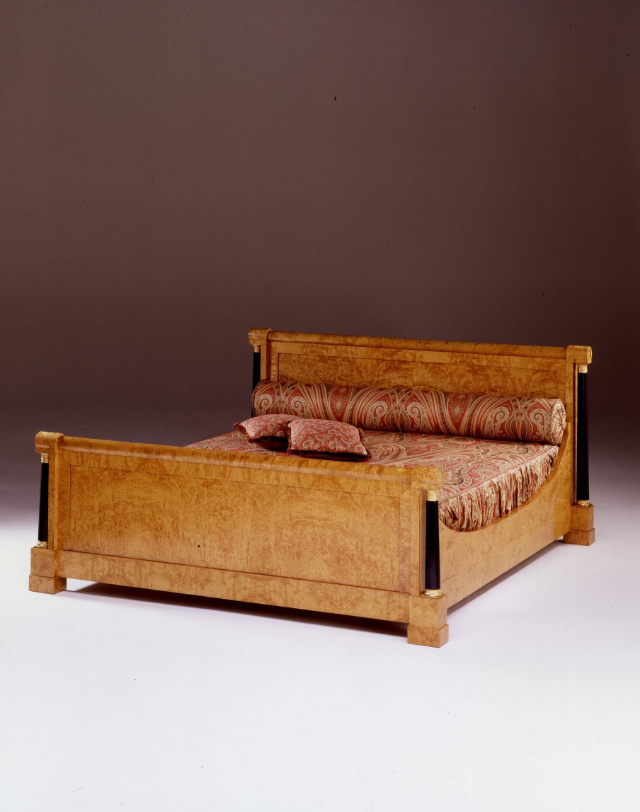 Double bed made of natural wood Impero, Colombo Stile