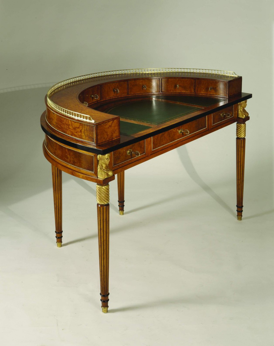 Desk natural wood Sandra Rossi, Colombo Stile