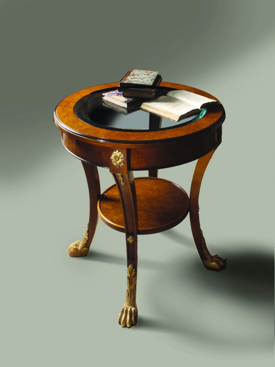 Coffee table natural wood Sandra Rossi, Colombo Stile