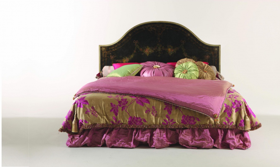 Double bed with high headboard Sandra Rossi, Colombo Stile