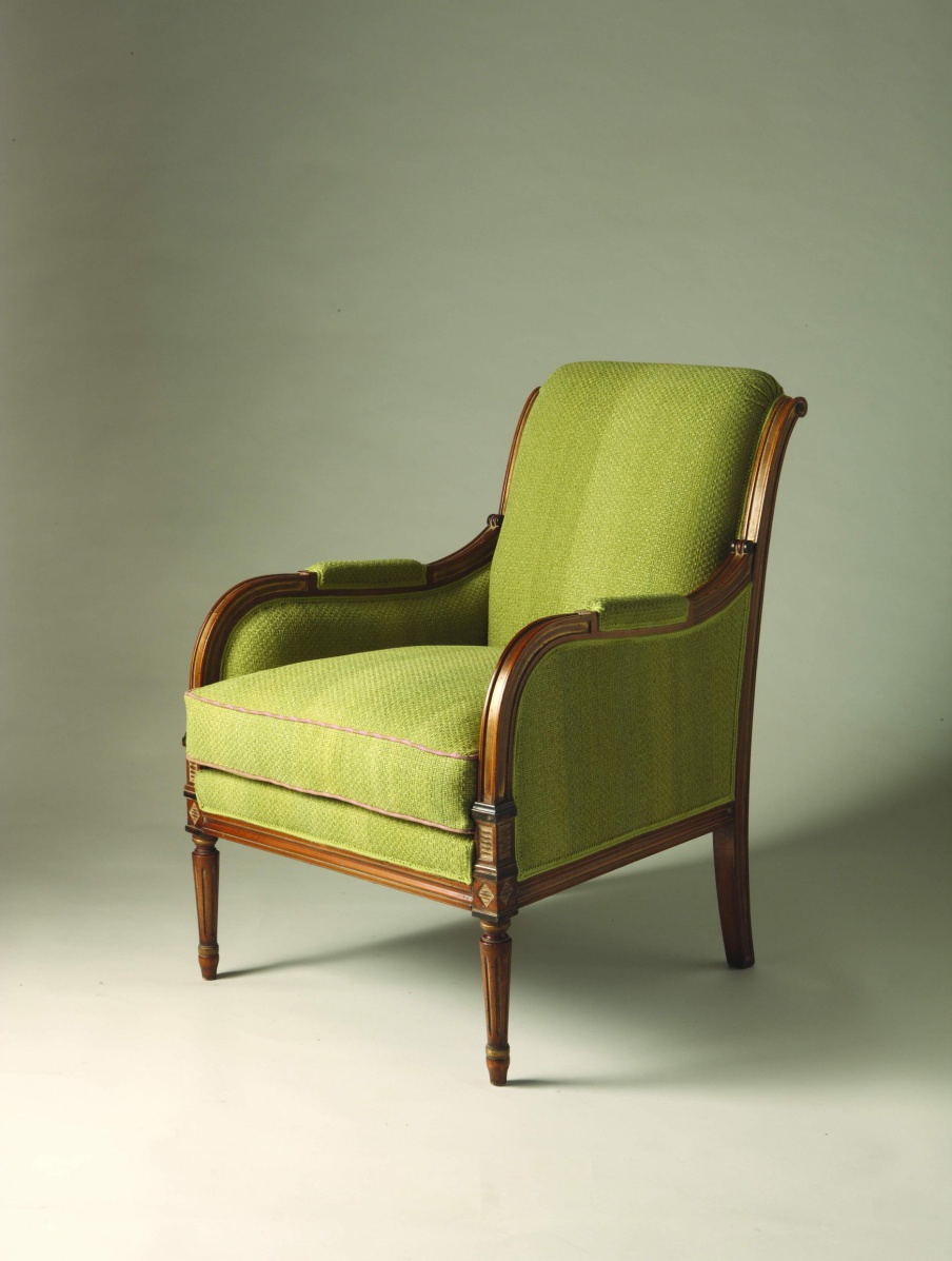 Chair Sandra Rossi from natural wood, and Colombo Stile