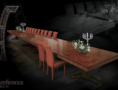 Folding conference table Impero, Angelo Cappellini