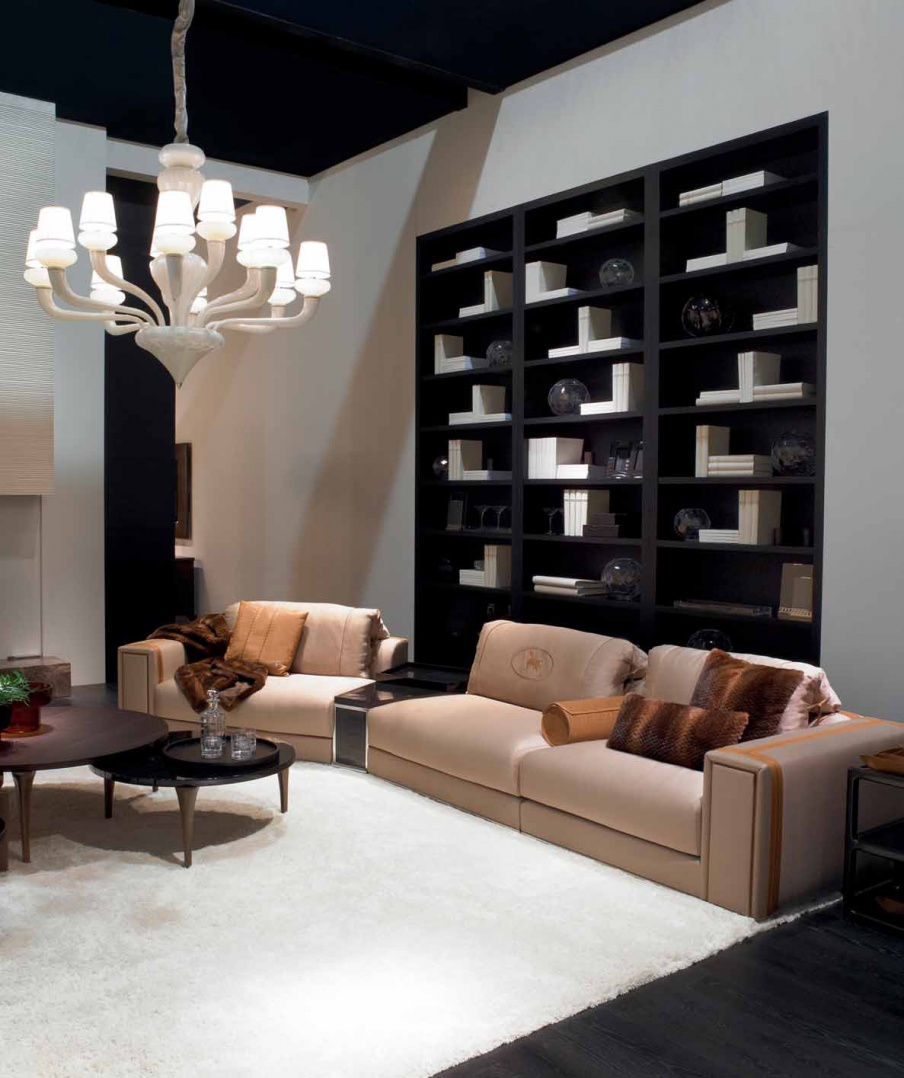 Premiere modular sofa with a coffee table Raffles, Fendi