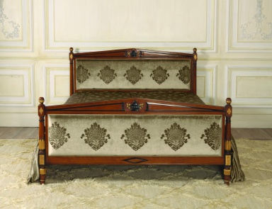 Double bed made of natural wood Sandra Rossi, Colombo Stile
