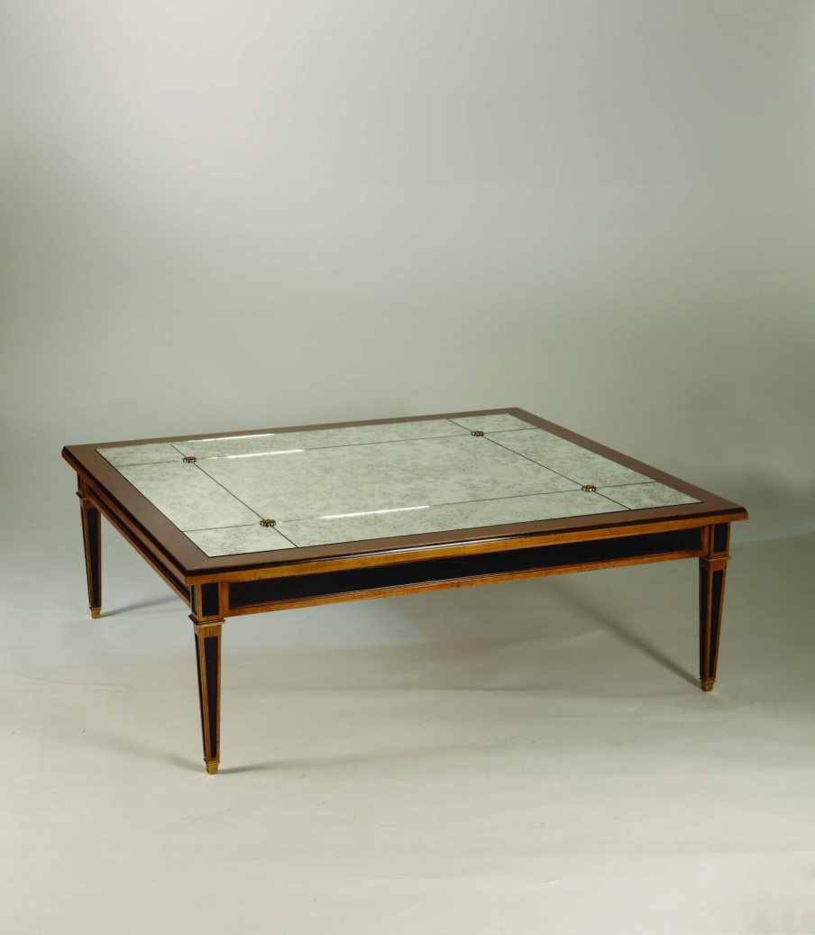 Coffee table natural wood Sandra Rossi, Colombo Stile