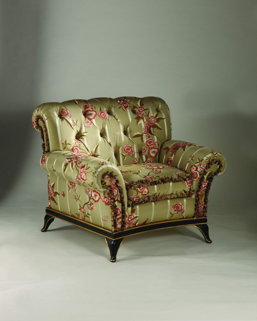 Chair Sandra Rossi from natural wood, and Colombo Stile