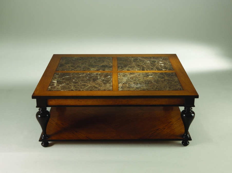 Coffee table natural wood Sandra Rossi, Colombo Stile