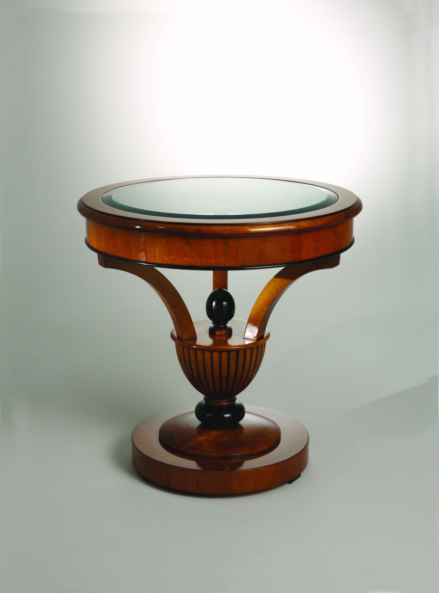 Coffee table natural wood Sandra Rossi, Colombo Stile