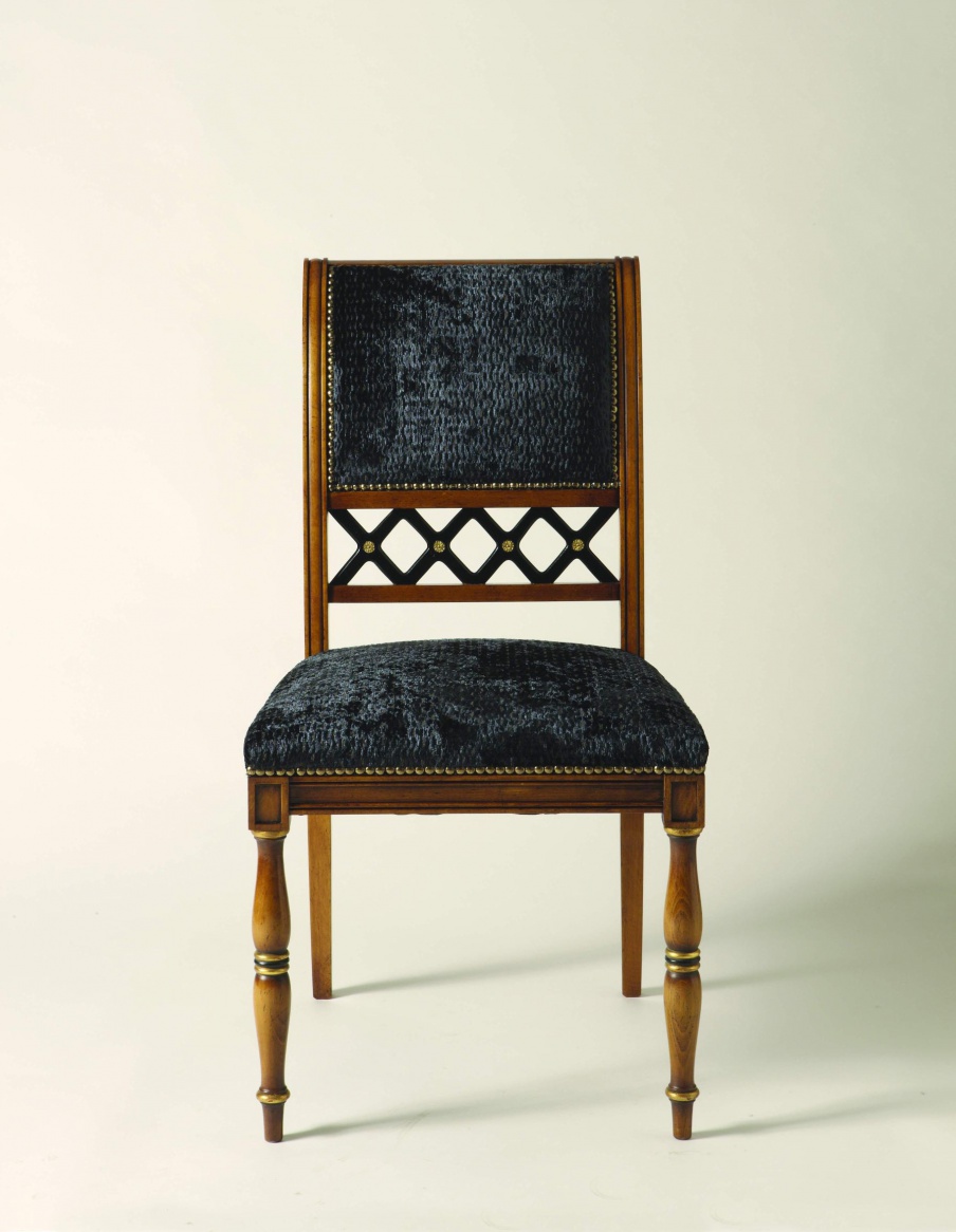 Chair natural wood Sandra Rossi, Colombo Stile