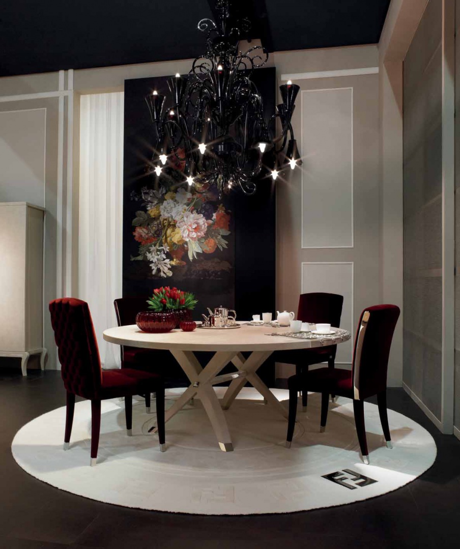 Table dining round Brunello, Fendi