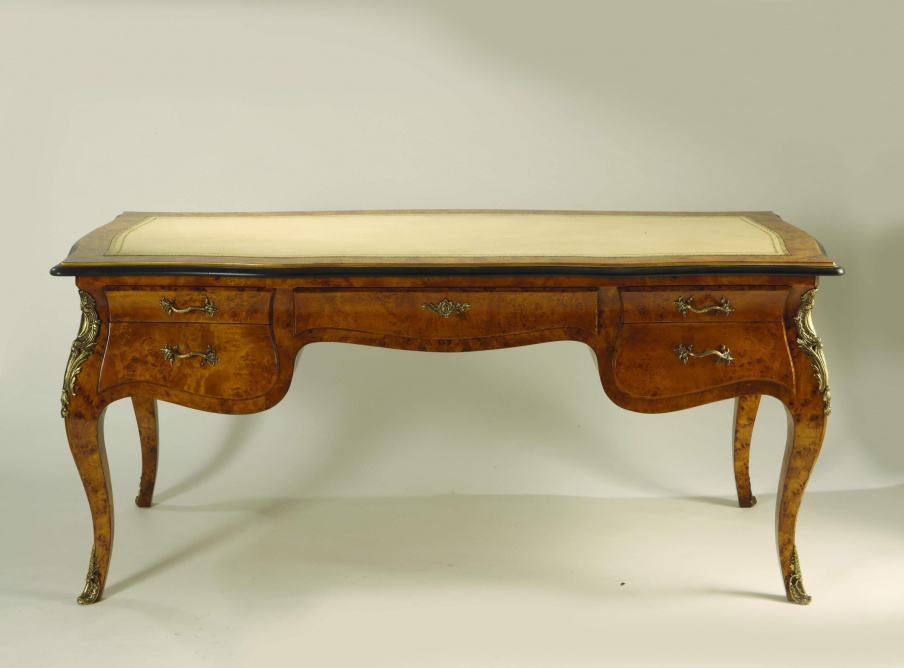 Desk natural wood Sandra Rossi, Colombo Stile