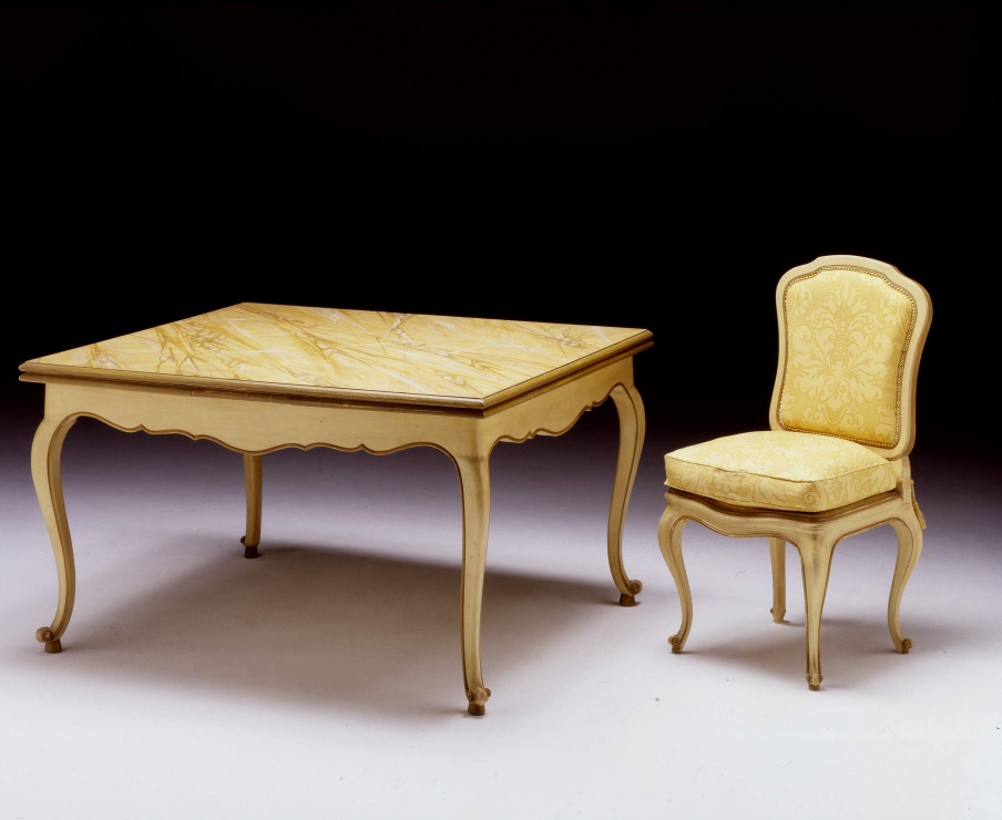 Dining table natural wood Sandra Rossi, Colombo Stile