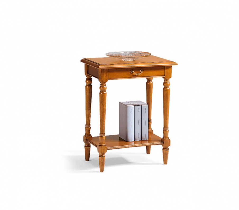 Low table with one drawer and lower shelf, Selva