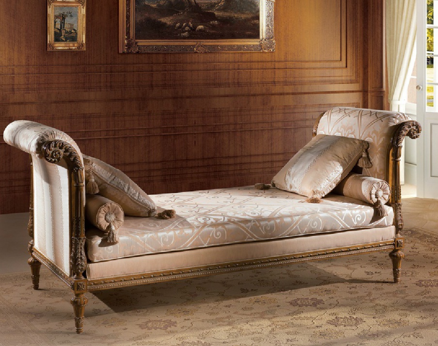 Daybed with rounded armrests Debussy, Angelo Cappellini