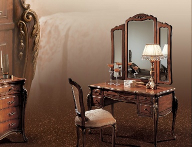 Figure dressing table on carved legs Bartok, Angelo Cappellini