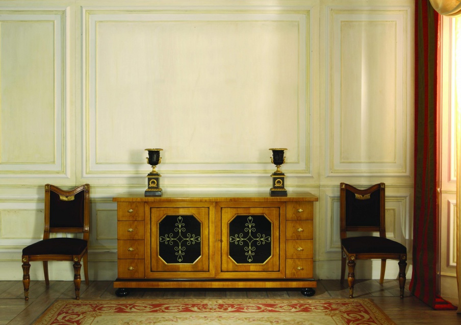 The Cabinet of natural wood Sandra Rossi, Colombo Stile