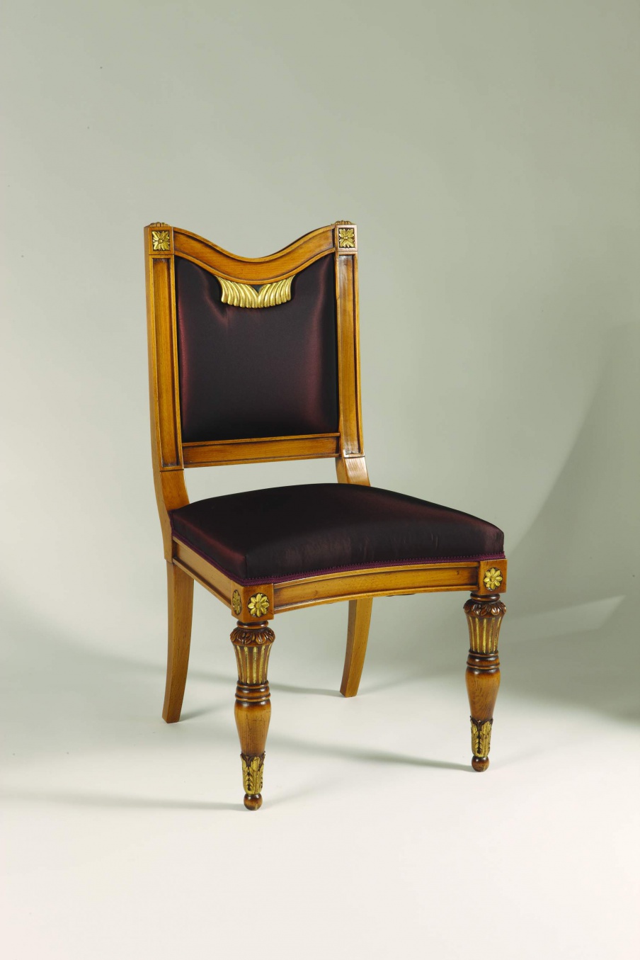 Chair natural wood Sandra Rossi, Colombo Stile