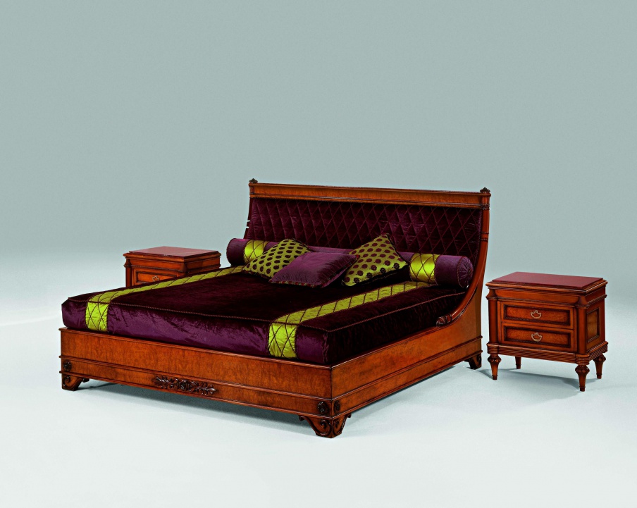 Double bed made of natural wood S. I. P. ARR 05, Colombo Stile