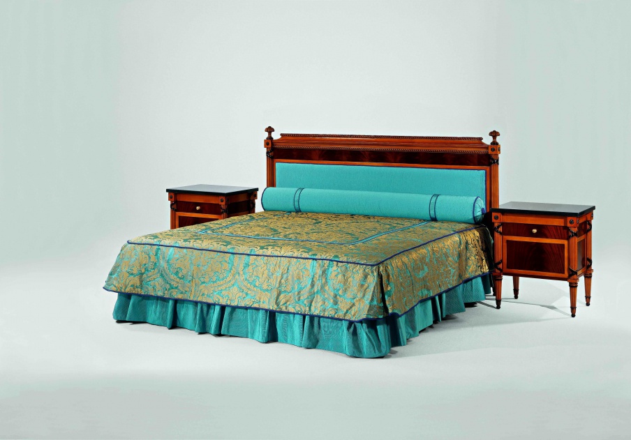 Double bed made of natural wood S. I. P. ARR 05, Colombo Stile
