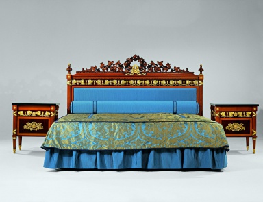 Double bed made of natural wood S. I. P. ARR 05, Colombo Stile