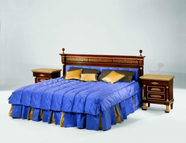 Double bed made of natural wood S. I. P. ARR 05, Colombo Stile