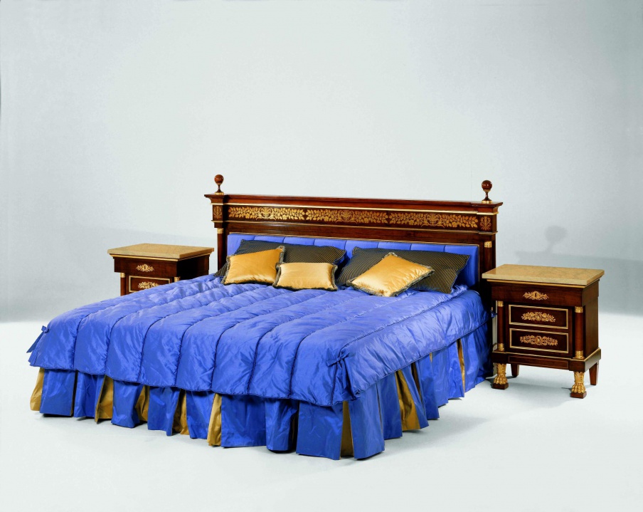 Double bed made of natural wood S. I. P. ARR 05, Colombo Stile