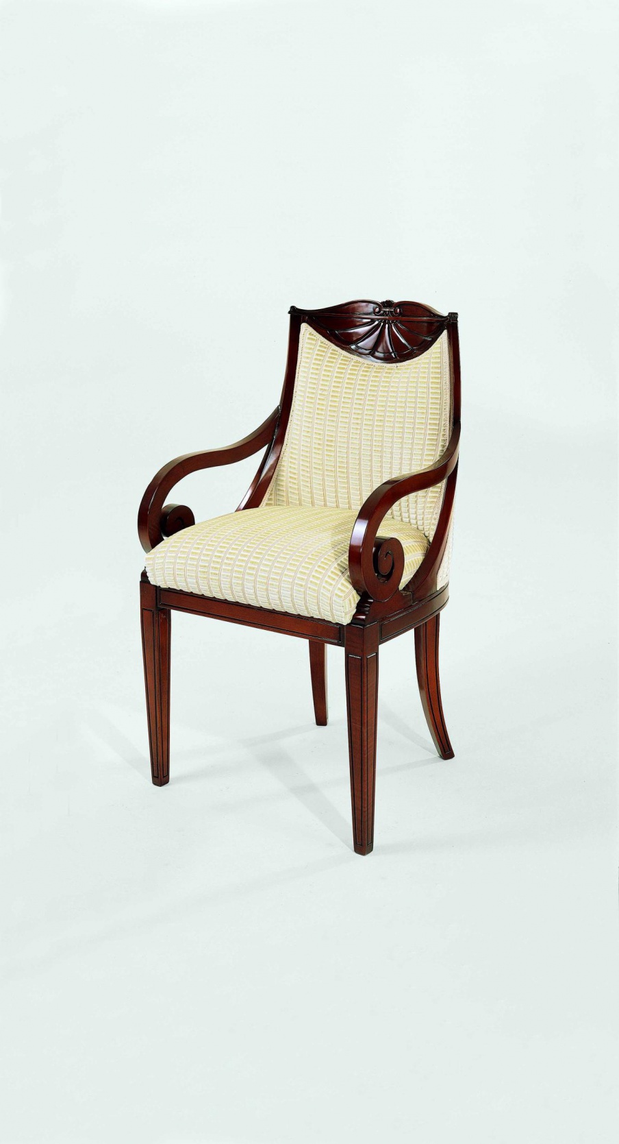 Chair with armrests made of natural wood S. I. P. ARR 05, Colombo Stile