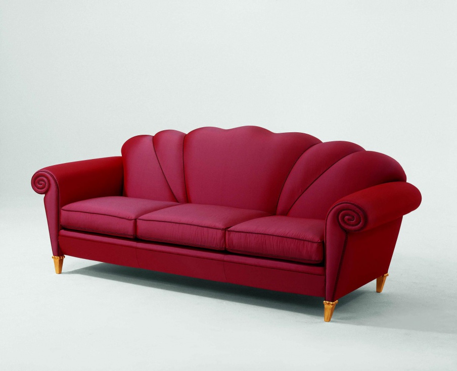 Three seater sofa natural wood S. I. P. ARR 05, Colombo Stile