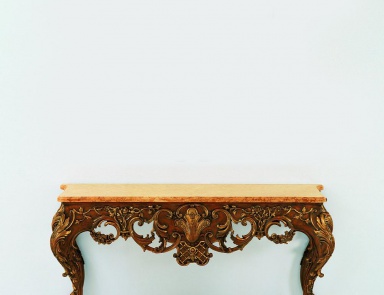 The console is natural wood S. I. P. ARR 09, Colombo Stile