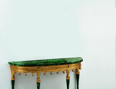 The console is natural wood S. I. P. ARR 09, Colombo Stile