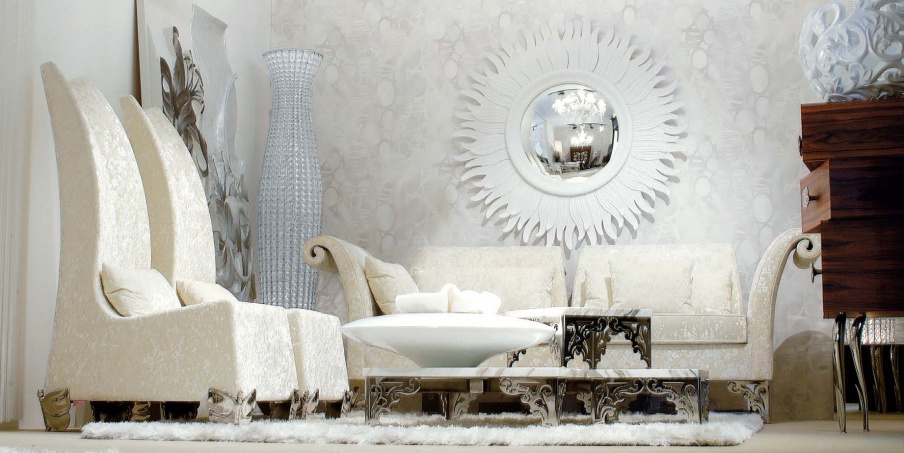 Two seater sofa Rialto with metal legs, JC Passion