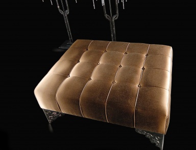 Ottoman with metal legs Rialto, JC Passion